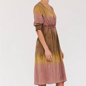 Raquel Allegra Sueded Tencel dress in honey NWT